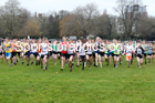 Boys under-15s, 2019 European Cross Country Trials and British Cross Challenge, Sefton Park, Liverpool.  Photo: David T. Hewitson/Sports for All Pics